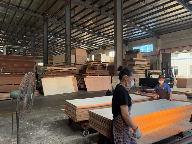 Dongguan Lingfeng Wood Industry Co., Ltd. productielijn van de fabrikant