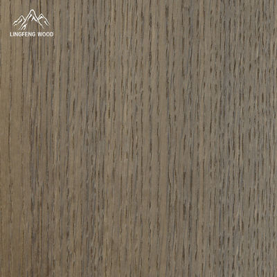 Gerookt Amerikaans Eikenfineer Kwartiers Gezaagd 0.45mm Behandeling Gerookt Breedte 130-350mm